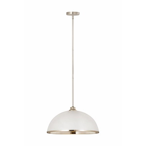 Glendale Bank - 1 Light Pendant In Transitional Style-10 Inches Tall and 20 Inches Wide - 1259616