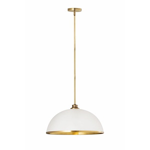 Glendale Bank - 1 Light Pendant In Transitional Style-10 Inches Tall and 20 Inches Wide - 1259715