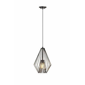 Calder Alley - 1 Light Mini Pendant-18.5 Inches Tall and 12.25 Inches Wide - 1258779