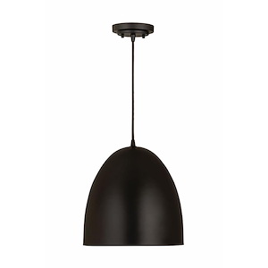 Fairview Path - 1 Light Dome Pendant in Classical Style - 12 Inches Wide by 12.5 Inches High - 1258441