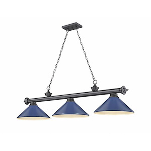 Frodingham South Road - 3 Light Billiard In Traditional and Classical Style-18.75 Inches Tall and 14 Inches Wide - 1257386