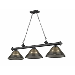 Frodingham South Road - 3 Light Billiard In Traditional and Classical Style-18.75 Inches Tall and 14 Inches Wide - 1257641