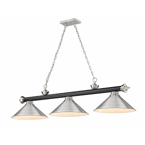 Frodingham South Road - 3 Light Billiard In Traditional and Classical Style-18.75 Inches Tall and 14 Inches Wide - 1258193