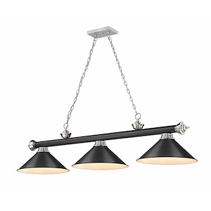 Frodingham South Road - 3 Light Billiard In Traditional and Classical Style-18.75 Inches Tall and 14 Inches Wide - 1257749