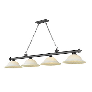 Frodingham South Road - 4 Light Billiard In Traditional and Classical Style-18.75 Inches Tall and 14 Inches Wide - 1257213