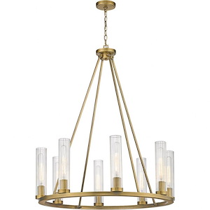 Quebec West - 8 Light Chandelier In Transitional Style-40 Inches Tall and 33 Inches Wide - 1258412