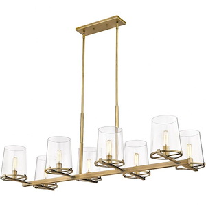 Northcote Drove - 8 Light Island In Transitional Style-10 Inches Tall and 22 Inches Wide - 1259592
