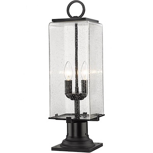Longlands Row - 2 Light Outdoor Pier Mount In Contemporary Style-22.25 Inches Tall and 6.75 Inches Wide - 1258373