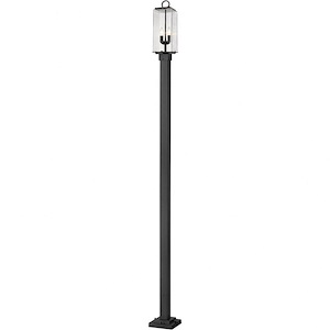 Longlands Row - 2 Light Outdoor Post Mount In Contemporary Style-114.25 Inches Tall and 9.25 Inches Wide - 1262857