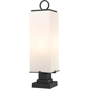 Longlands Row - 3 Light Outdoor Pier Mount In Contemporary Style-28.25 Inches Tall and 8.25 Inches Wide - 1257325