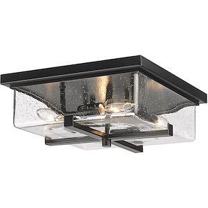 Longlands Row - 4 Light Outdoor Flush Mount In Contemporary Style-5 Inches Tall and 12 Inches Wide - 1259409