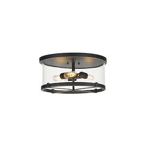 Northcote Drove - 3 Light Flush Mount In Transitional Style-8 Inches Tall and 16.5 Inches Wide - 1261493