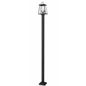 Windham Place - 2 Light Outdoor Post Mount Light In Craftsman Style-112.5 Inches Tall and 10.25 Inches Wide - 1287172