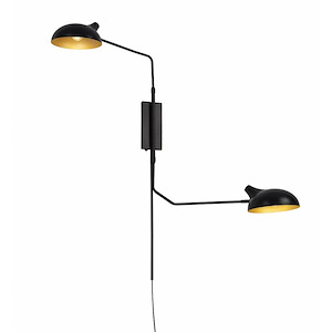 Darley Ground - 2 Light Wall Sconce In Mid-Century Modern Style-29.25 Inches Tall and 62.75 Inches Wide - 1287191