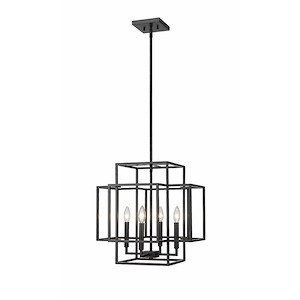 Overton Wharf - 4 Light Pendant In Modern Style-18 Inches Tall and 18 Inches Wide - 1290282