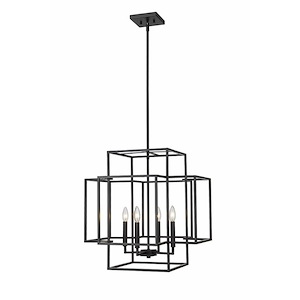 Overton Wharf - 4 Light Pendant In Modern Style-22 Inches Tall and 22 Inches Wide - 1290284