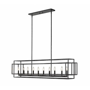 Overton Wharf - 10 Light Island In Modern Style-13 Inches Tall and 13 Inches Wide - 1290291