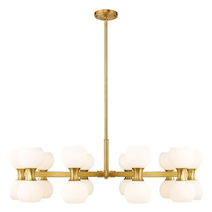 Lilac Crescent 20 Light Chandelier 12.75 x 42 Inches Wide - 1378327