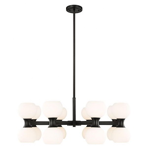 Lilac Crescent 16 Light Chandelier 12.75 x 32 Inches Wide - 1378364