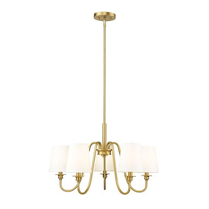 Bay Highway - 5 Light Chandelier In Industrial Style-15.75 Inches Tall and 26 Inches Wide - 1327521
