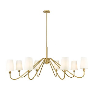 Bay Highway - 8 Light Chandelier In Industrial Style-23.25 Inches Tall and 60.25 Inches Wide - 1327524