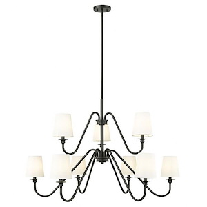Bay Highway - 9 Light Chandelier In Industrial Style-28.25 Inches Tall and 46 Inches Wide - 1327526