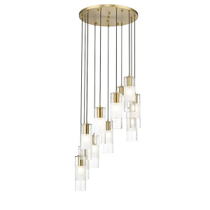 Rock Quadrant - 11 Light Chandelier In Contemporary Style-14.25 Inches Tall and 24 Inches Wide - 1327531