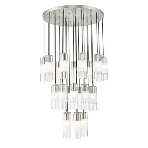 Rock Quadrant - 27 Light Chandelier In Contemporary Style-14.25 Inches Tall and 36 Inches Wide - 1327534