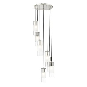 Rock Quadrant - 7 Light Chandelier In Contemporary Style-14.25 Inches Tall and 18 Inches Wide - 1327538