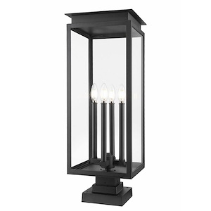 Ford Court 4 Light Outdoor Pier Mount 29.25 Inch Tall X 10.5 Inch Wide - 1378793