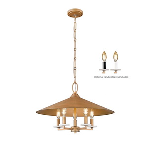 Sutton Close 5 Light Pendant 14.5 Inch Tall and 22 Inch Wide - 1378498