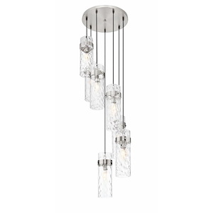 Robinson Down 7 Light Chandelier 15 Inch Tall and 19.5 Inch Wide - 1378603