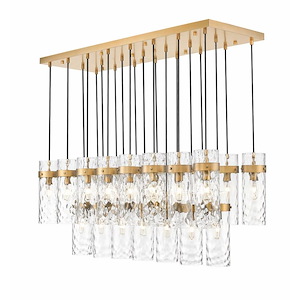 Robinson Down 23Light Linear Chandelier 15 Inch Tall X 20.25 Inch Wide - 1378861