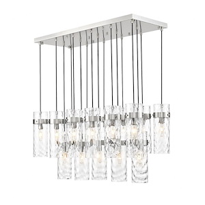 Robinson Down 17Light Linear Chandelier 15 Inch Tall X 20.25 Inch Wide - 1378538
