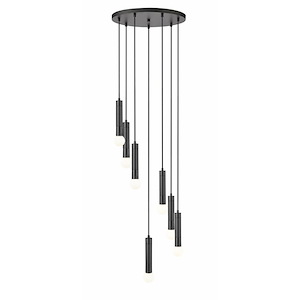Grebe Side 7 Light Chandelier 11 Inch Tall and 18 Inch Wide - 1378866
