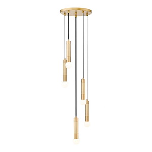 Grebe Side 5 Light Chandelier 11 Inch Tall and 12 Inch Wide - 1378517