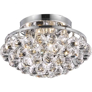 Gold Dale 4 Light 14 Inch Wide Steel Flush Mount by Bailey Street Home - 1300092