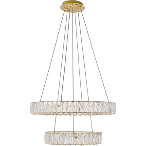 Midland Furlong - 23.6 Inch 54W 2 Led 2-Tier Chandelier - 1299793
