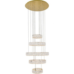 Midland Furlong - 25.6 Inch 103W 5 Led 5-Tier Chandelier - 1299803