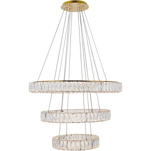 Midland Furlong - 31.5 Inch 99W 3 Led 3-Tier Chandelier - 1299909