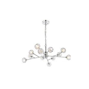 Roman Grove - 12 Light Pendant In Modern Style-13 Inches Tall and 35 Inches Wide - 1299741