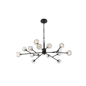 Roman Grove - 15 Light Pendant In Modern Style-13 Inches Tall and 42 Inches Wide - 1299678