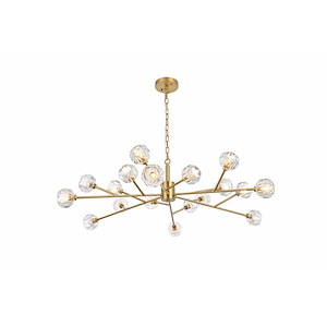 Roman Grove - 18 Light Pendant In Modern Style-13 Inches Tall and 48 Inches Wide - 1299680