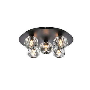 Roman Grove - 5 Light Flush Mount In Modern Style-4 Inches Tall and 16 Inches Wide - 1299674