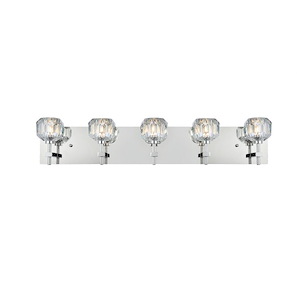 Roman Grove - 5 Light Wall Sconce In Modern Style-6 Inches Tall and 32 Inches Wide - 1299745