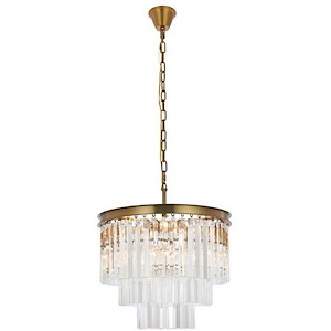 Warner Loke - 9 Light Chandelier In Modern Style-20.5 Inches Tall and 20 Inches Wide - 1305359