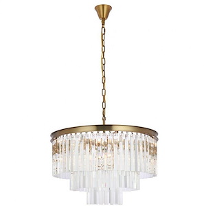Warner Loke - 9 Light Chandelier In Modern Style-23.5 Inches Tall and 26 Inches Wide - 1305257