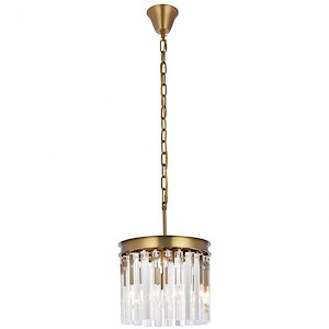 Warner Loke - 3 Light Pendant In Modern Style-10 Inches Tall and 12 Inches Wide - 1305476