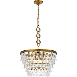 Lambert Avenue  - 5 Light Pendant In Contemporary Style-12 Inches Tall and 19 Inches Wide - 1305233