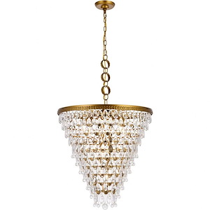 Lambert Avenue  - 7 Light Chandelier In Contemporary Style-26 Inches Tall and 24 Inches Wide - 1305278